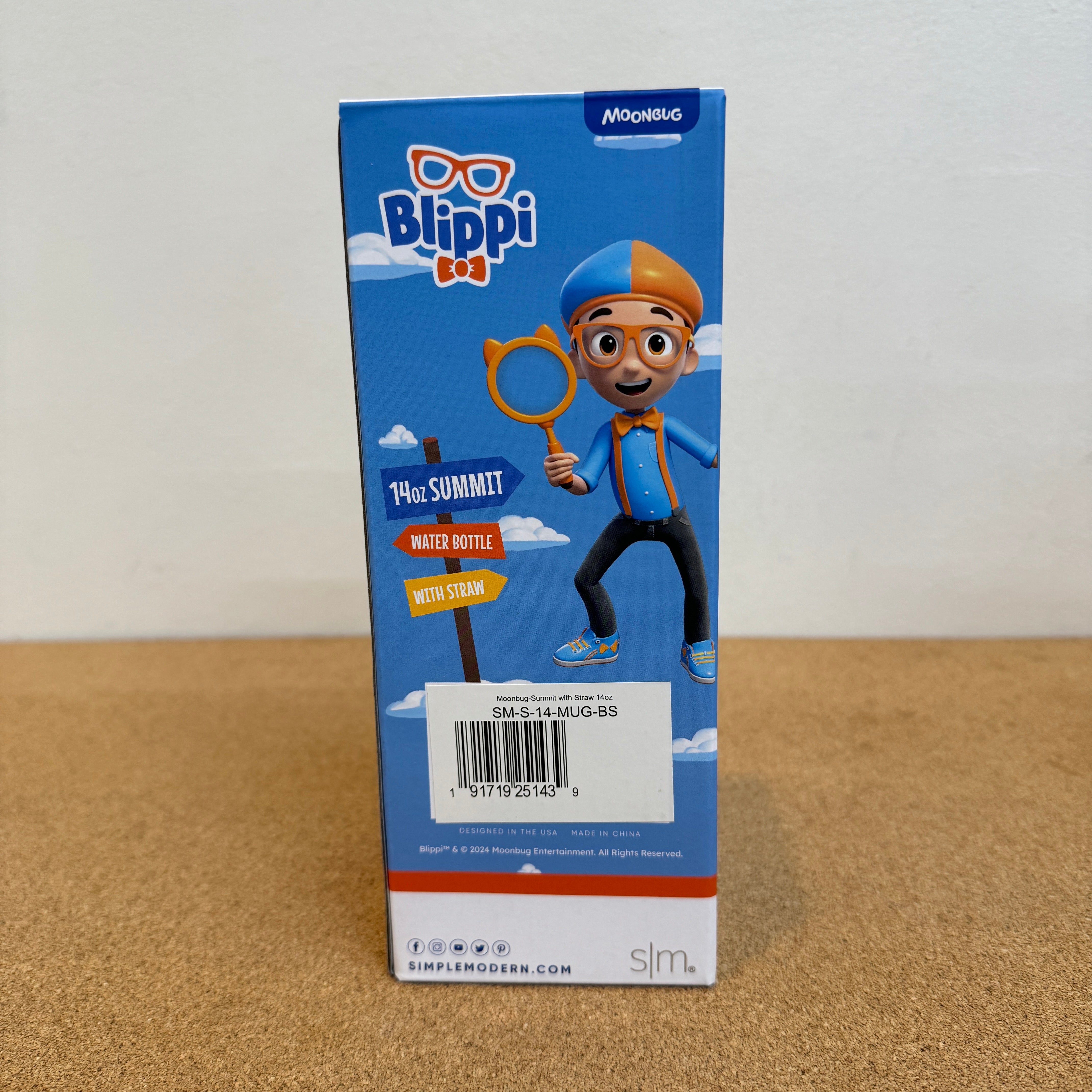 Simple Modern Kids Insulated Stainless Steel Water Bottle 14oz - Blippi