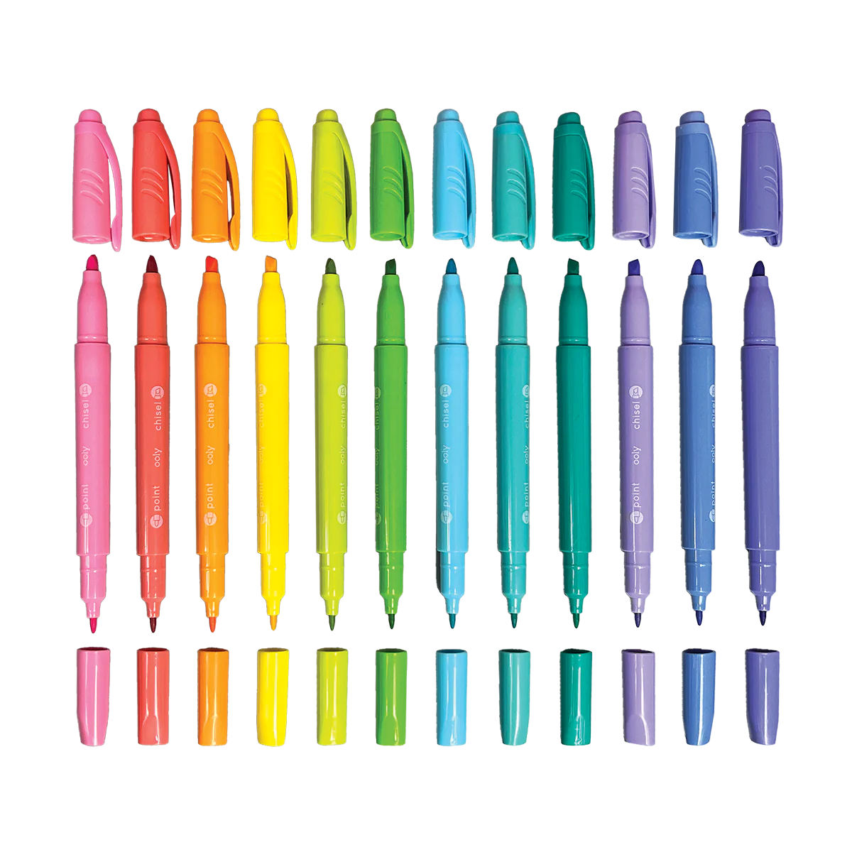 Ooly Pastel Hues Dual Tip Markers Set of 12