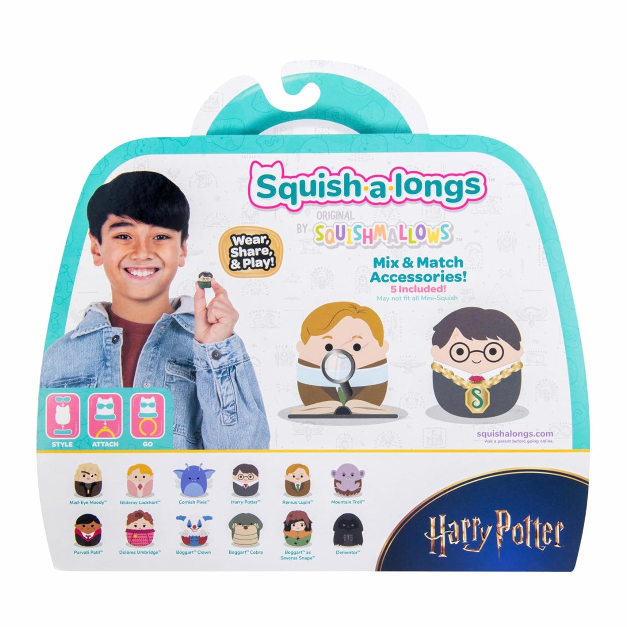 Squish-A-Longs “Harry Potter” Mini Squish Accessory 12Pack - Defence Against The Dark Arts Class