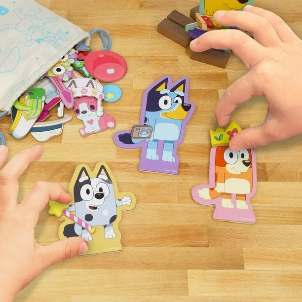 Bluey Wooden Magnetic Playset