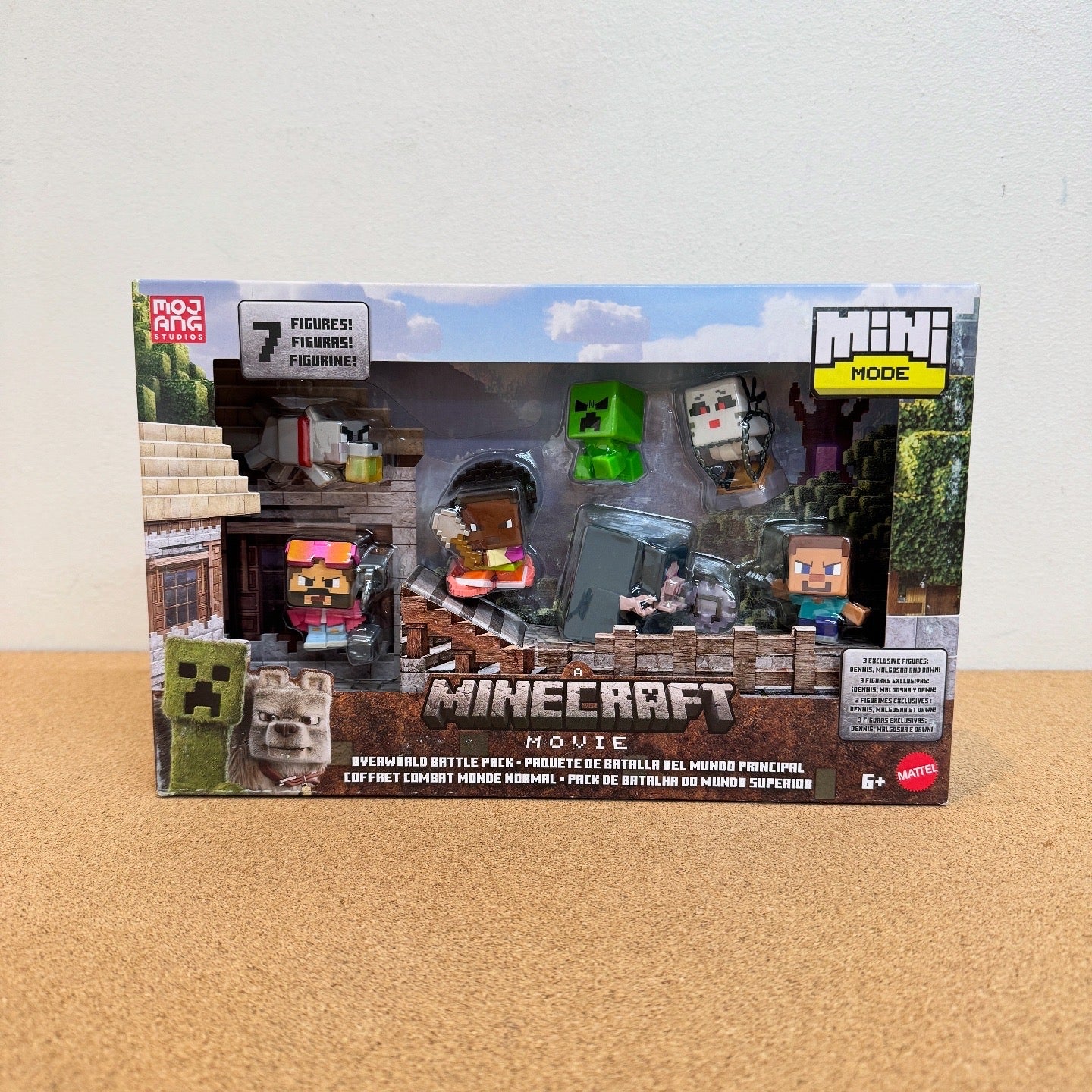 Minecraft Movie Overworld Battle Figure Pack