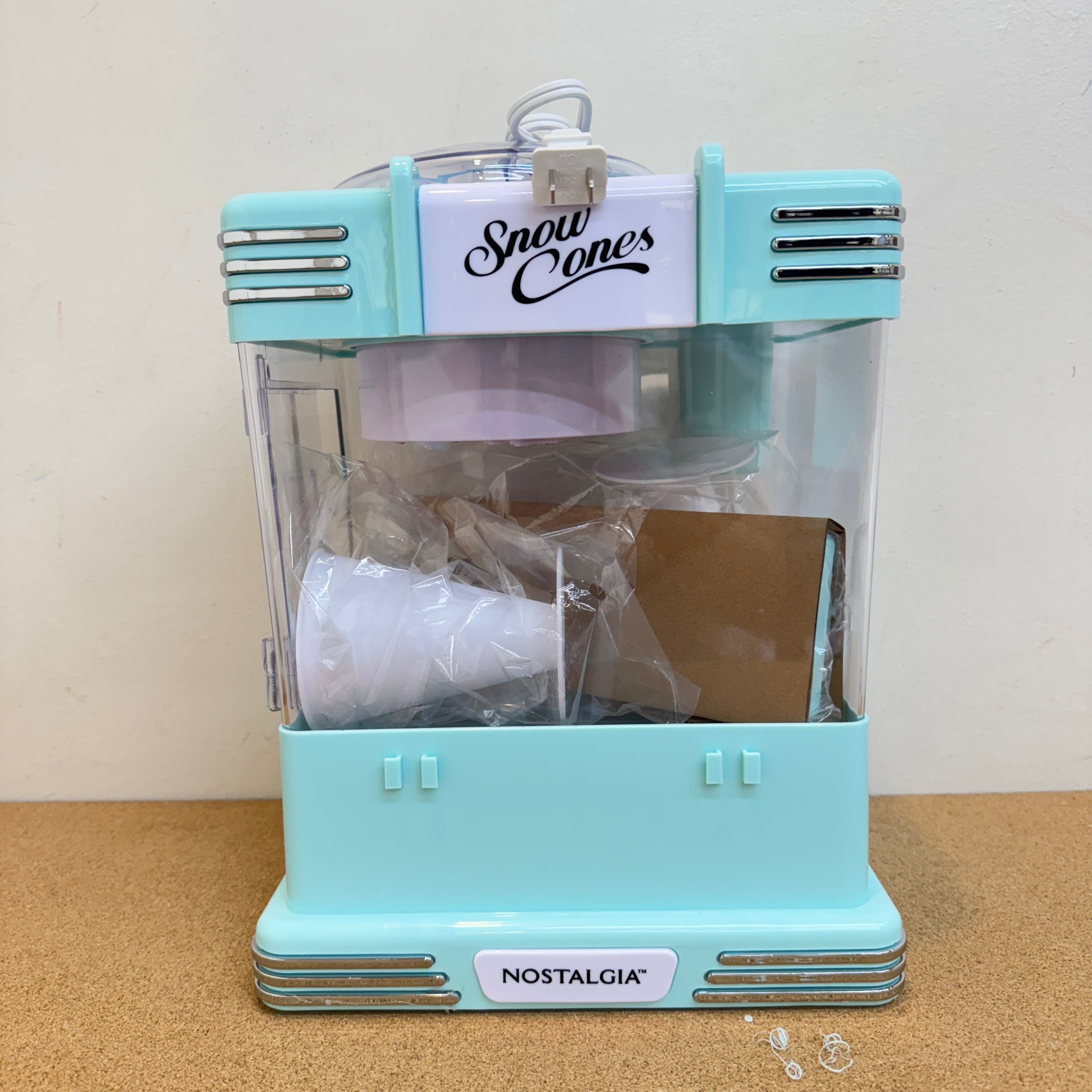 Nostalgia Snow Cone Shaved Ice Machine Retro Tabletop