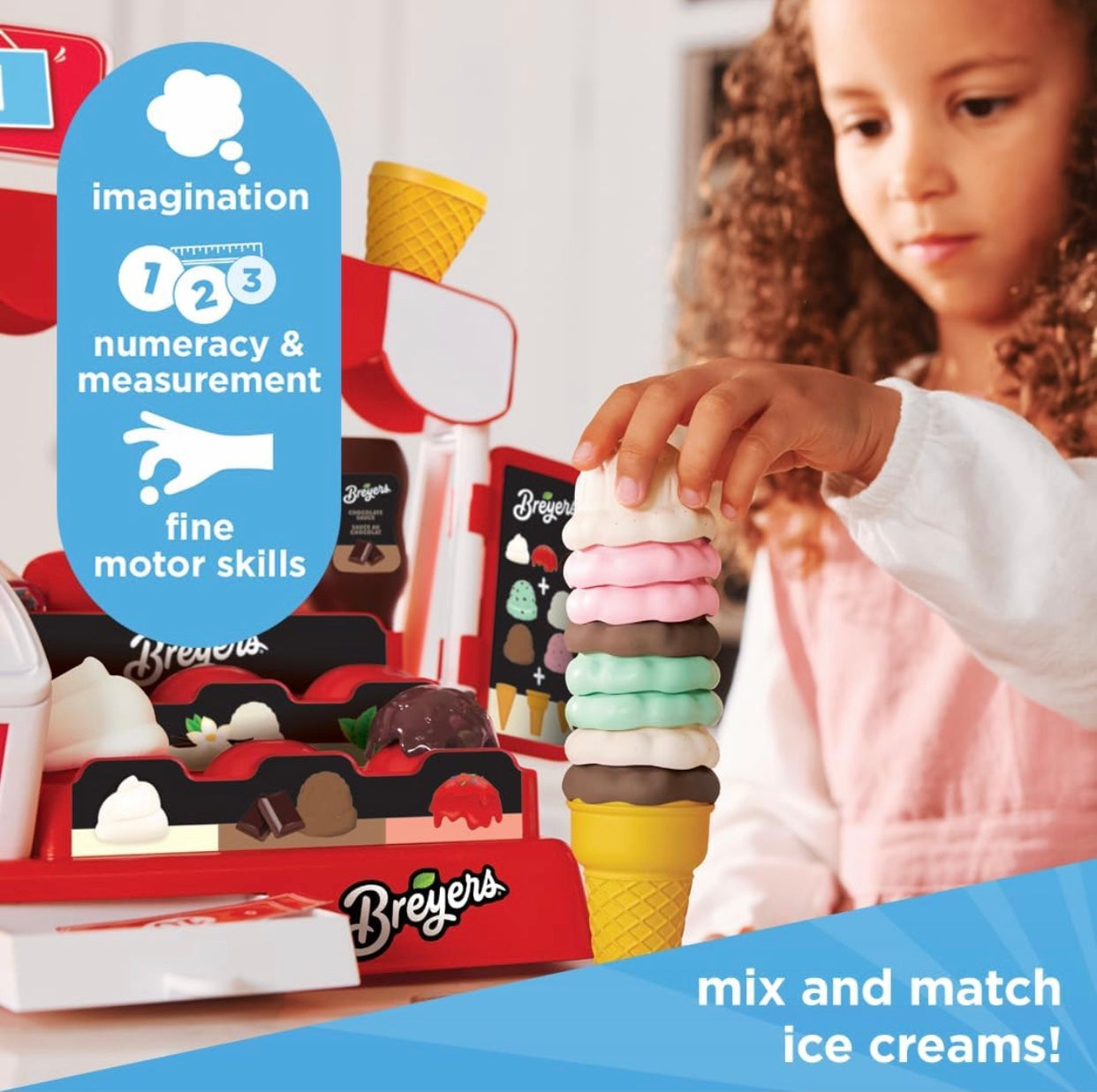 Casdon Pretend Ice Cream Parlor Toddler￼ Playset
