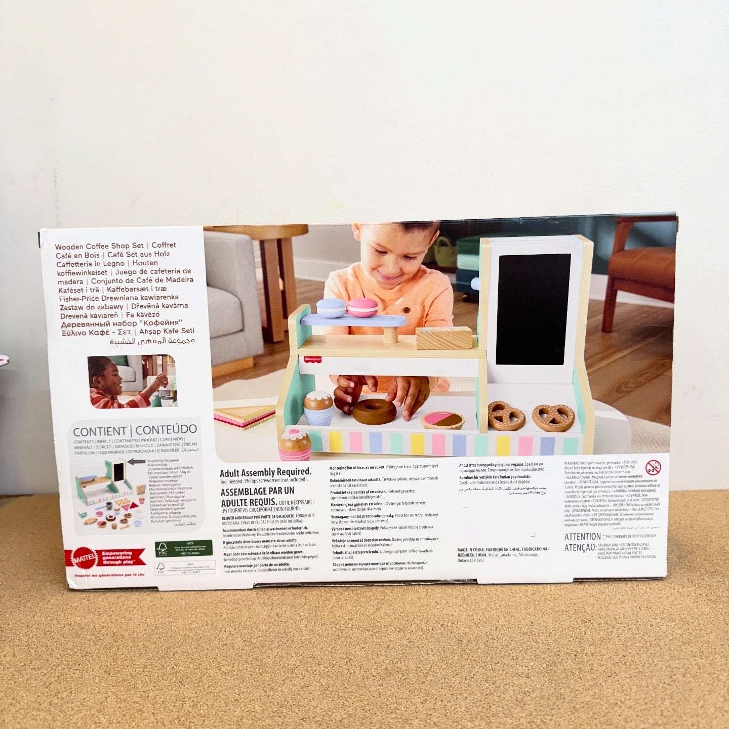 Fisher Price Wooden Coffee Shop Playset
