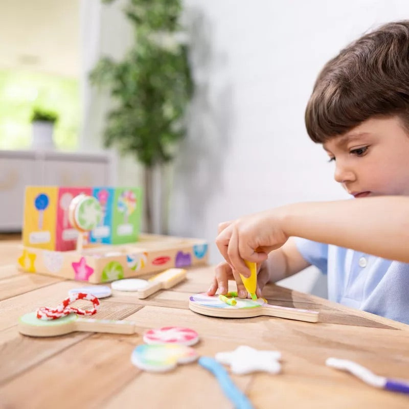 Melissa & Doug Wooden Lollipop Playset