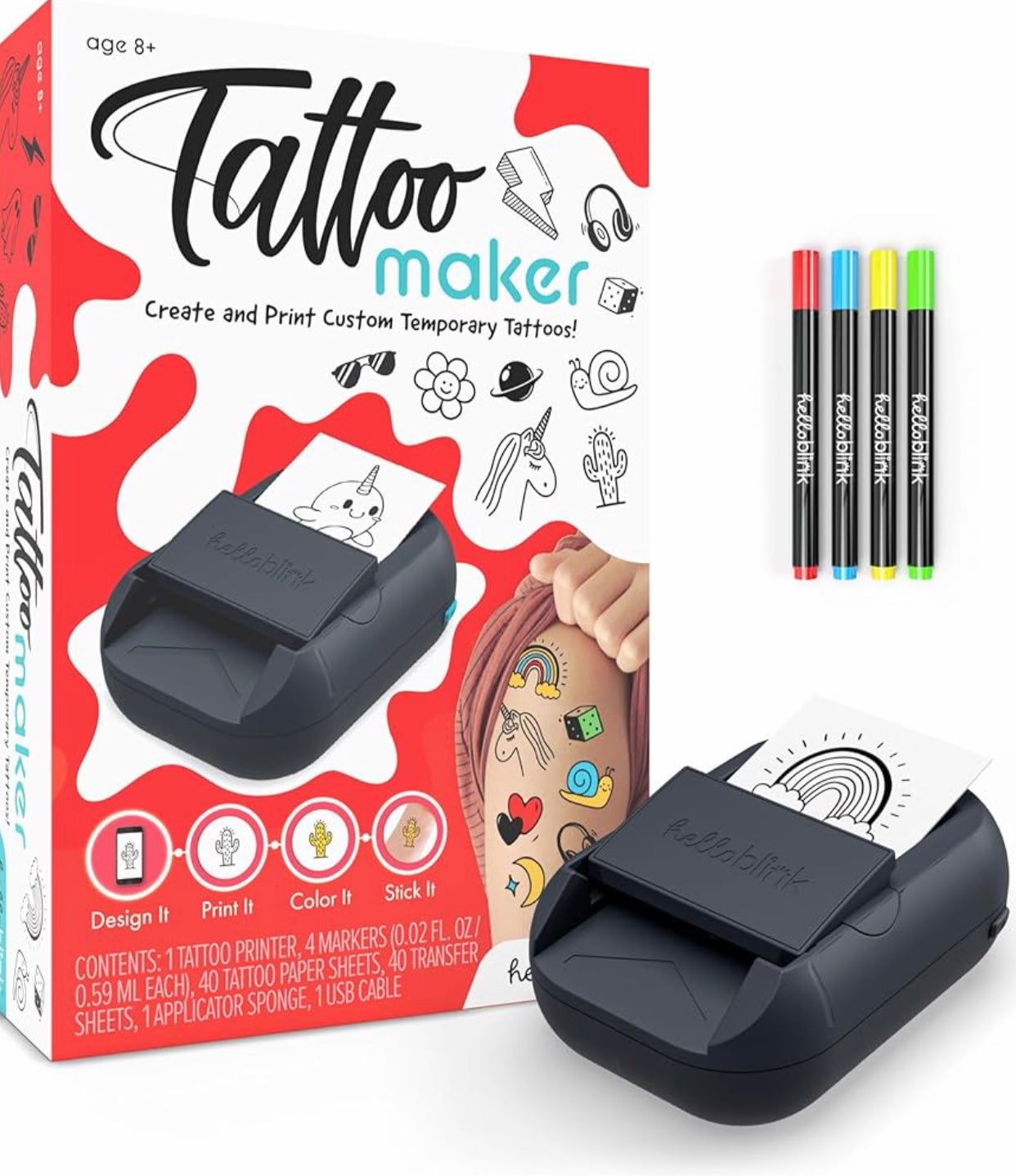 Hello Blink Tattoo Maker Temporary Tattoo Printer