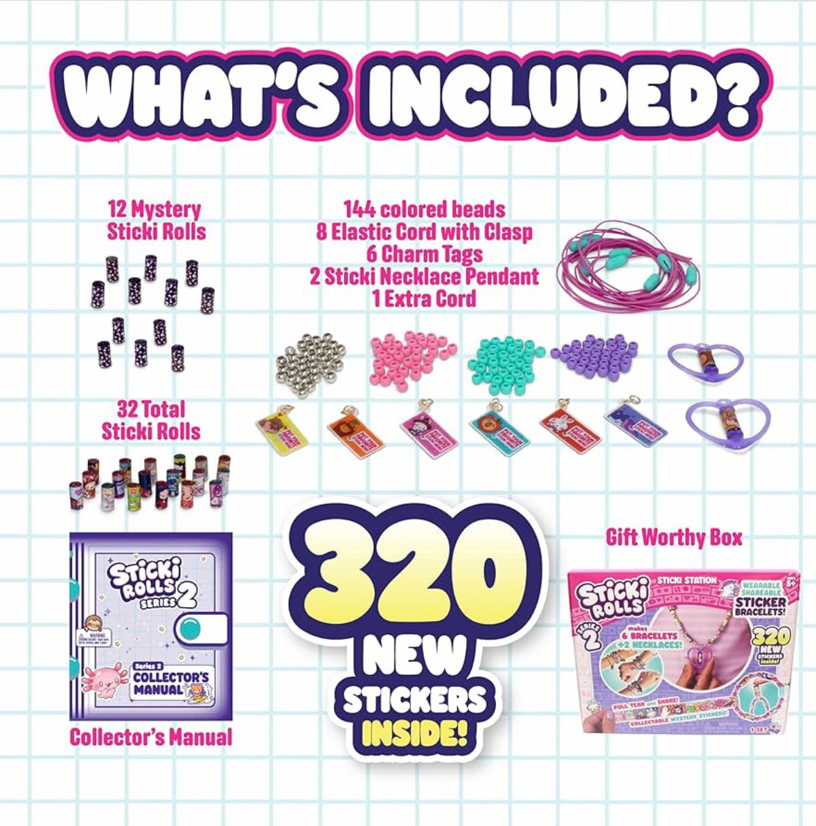 Sticki Rolls Series 2 Sticki Station Sticker Jewelry Kit
