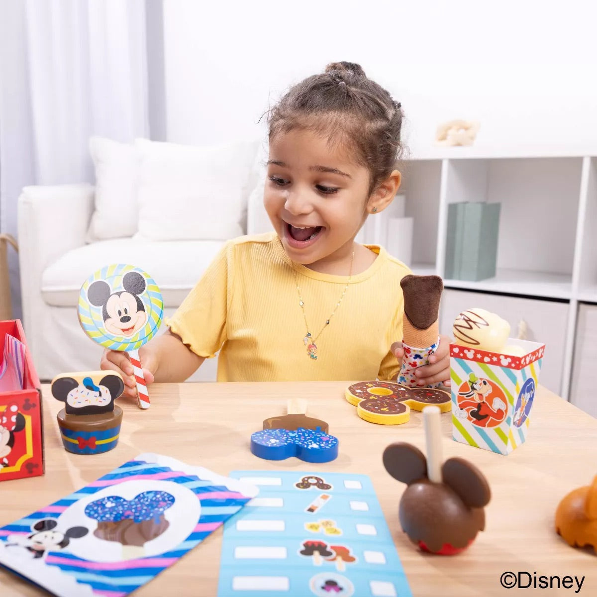 Melissa & Doug Disney Wooden Snacks & Popcorn Playset