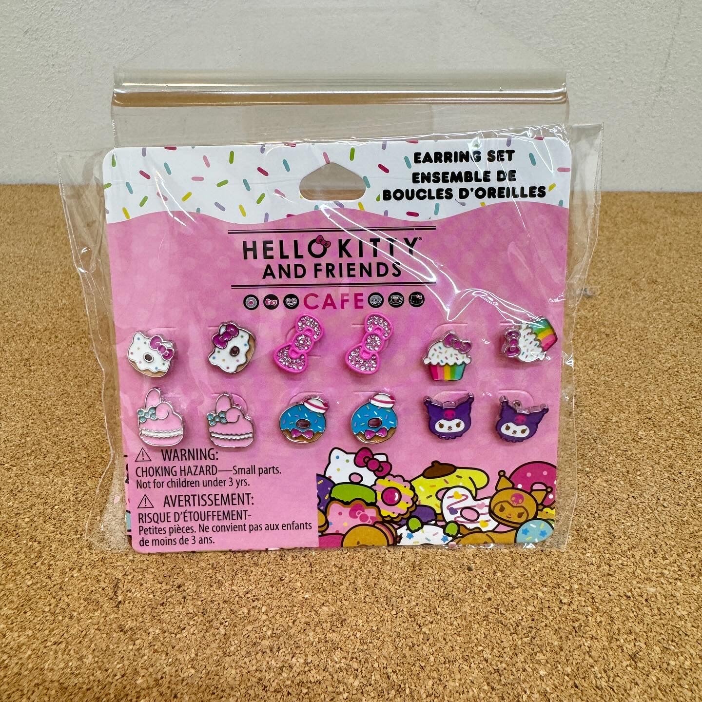 Hello Kitty & Friends Cafe Stud Earrings Set 6Pack