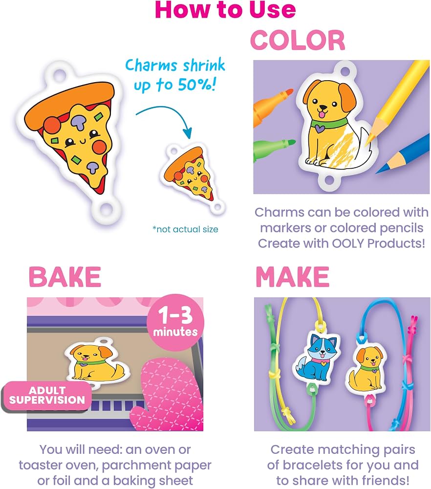 Ooly DIY Shrink Art Bracelet Kit - BFF