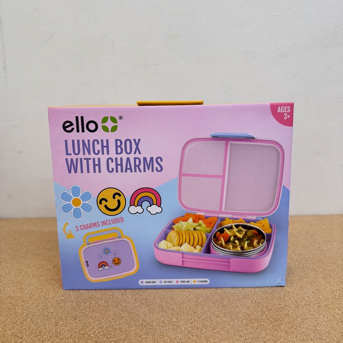 Ello Benni Kids Polypropylene Food Storage Container- Pink