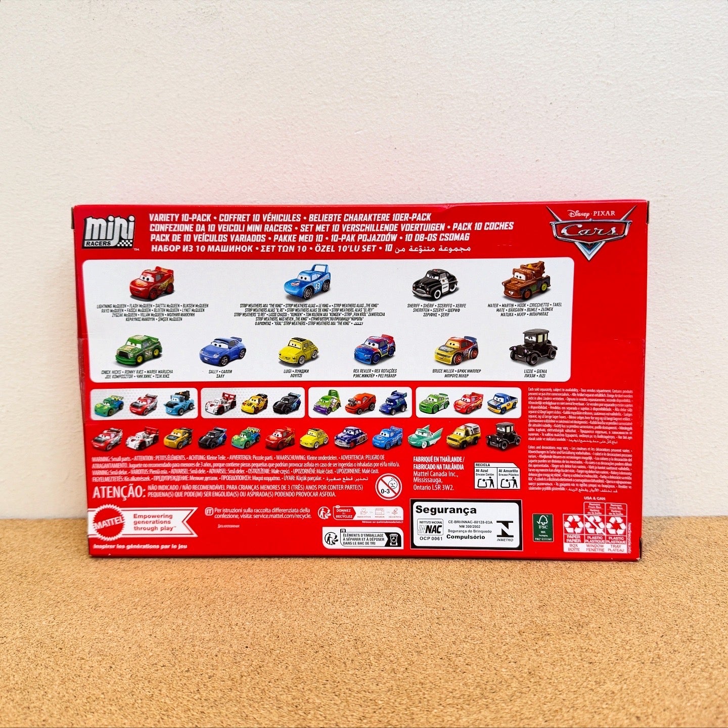 Disney and Pixar Cars Mini Racers 10Pack