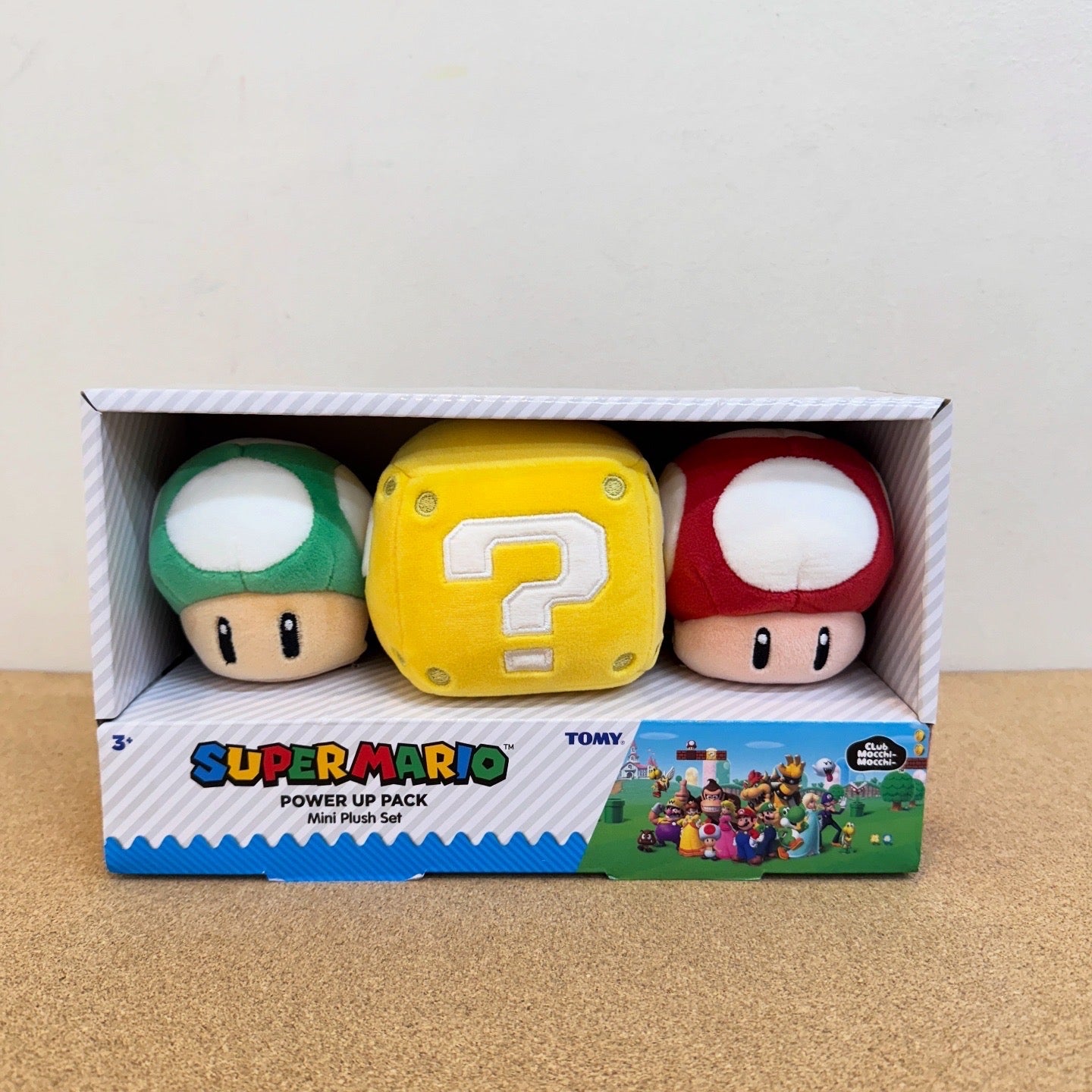 Club Mocchi Mocchi 3PK Super Mario Mini Power Up Plush