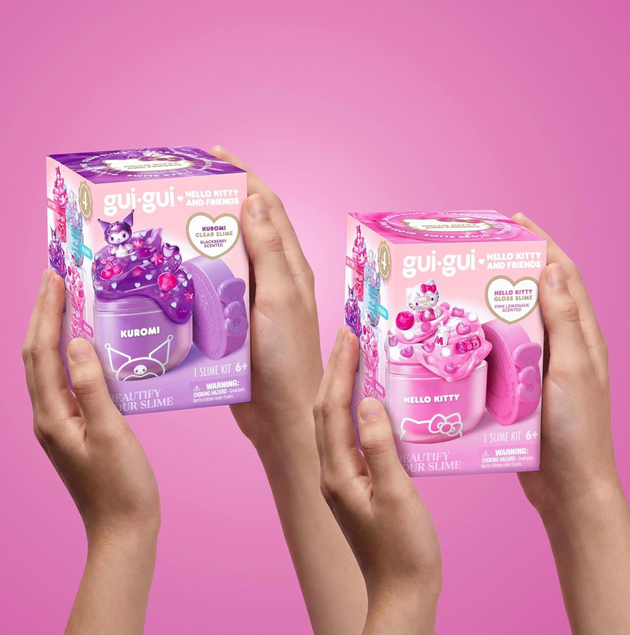 Gui Gui x Hello Kitty & Kuromi Slime 2Pack