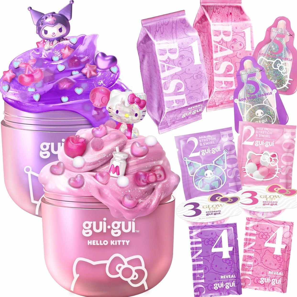 Gui Gui x Hello Kitty & Kuromi Slime 2Pack