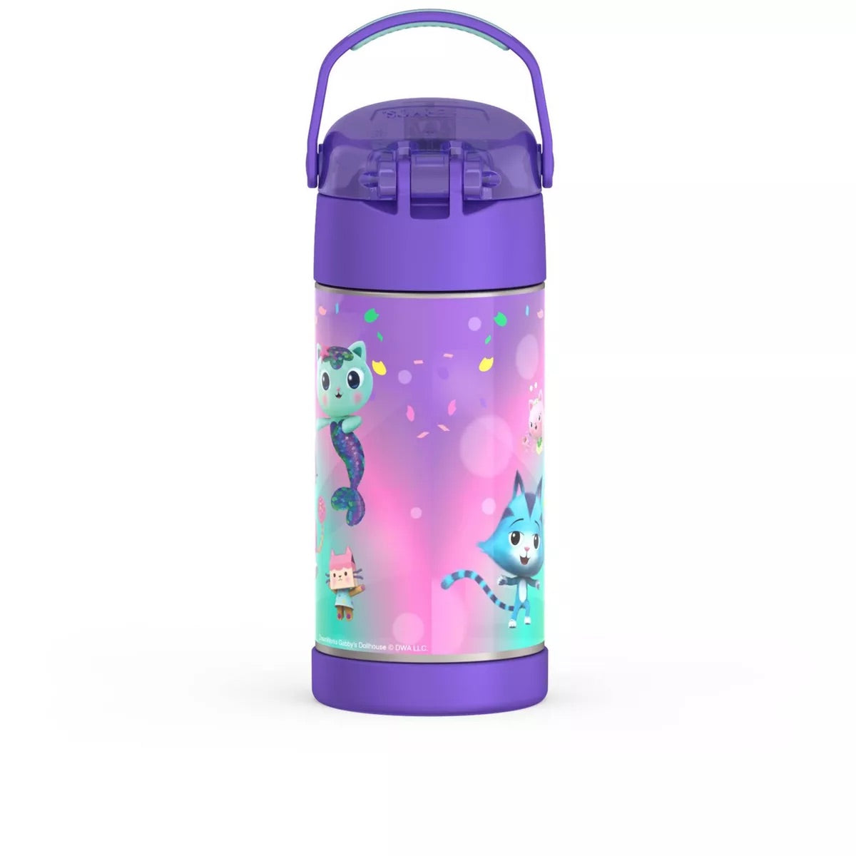 Thermos Kids Funtainer 12oz Water Bottle - Gabby’s Dollhouse