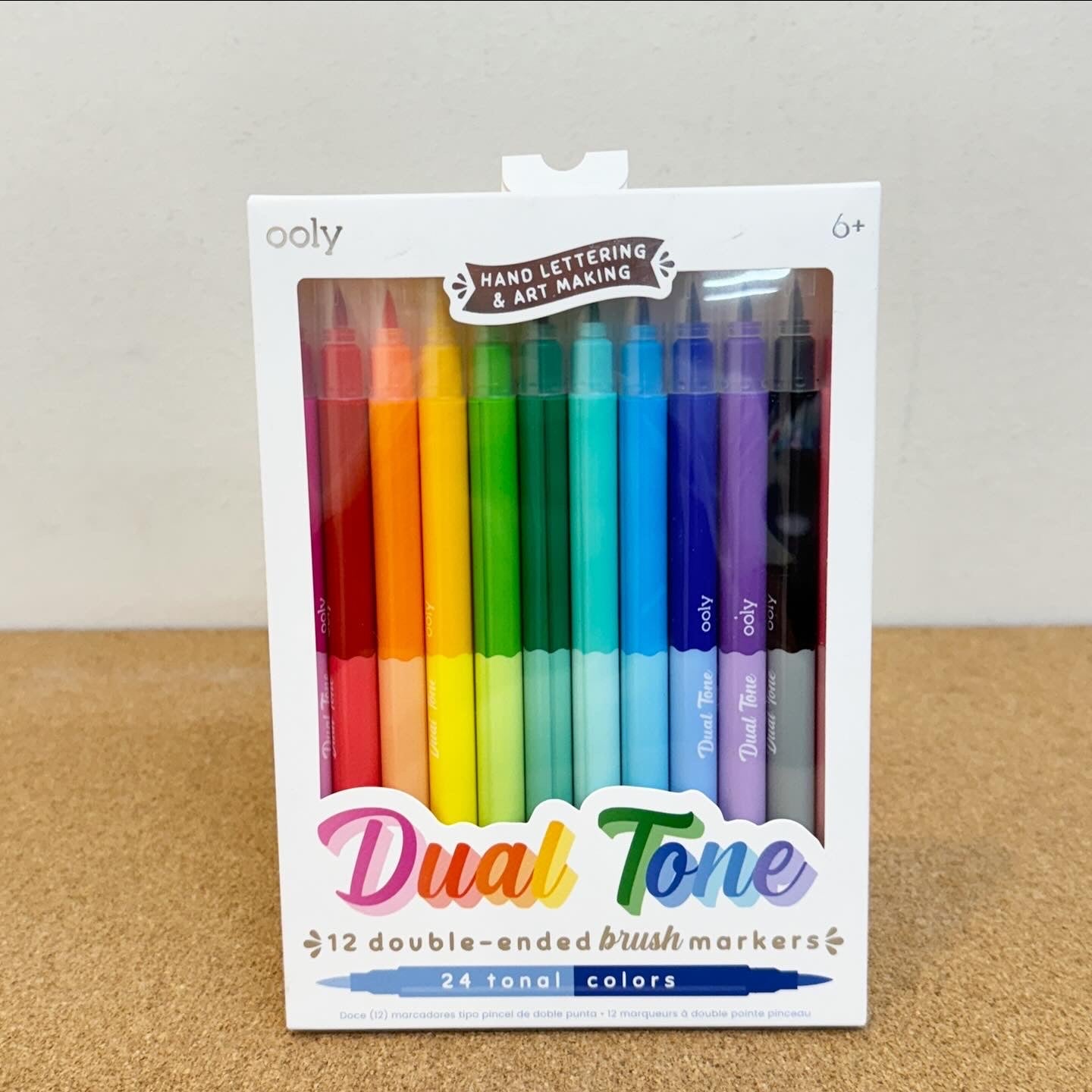 Ooly Dual Tone Double Ended Brush Markers Set of 12