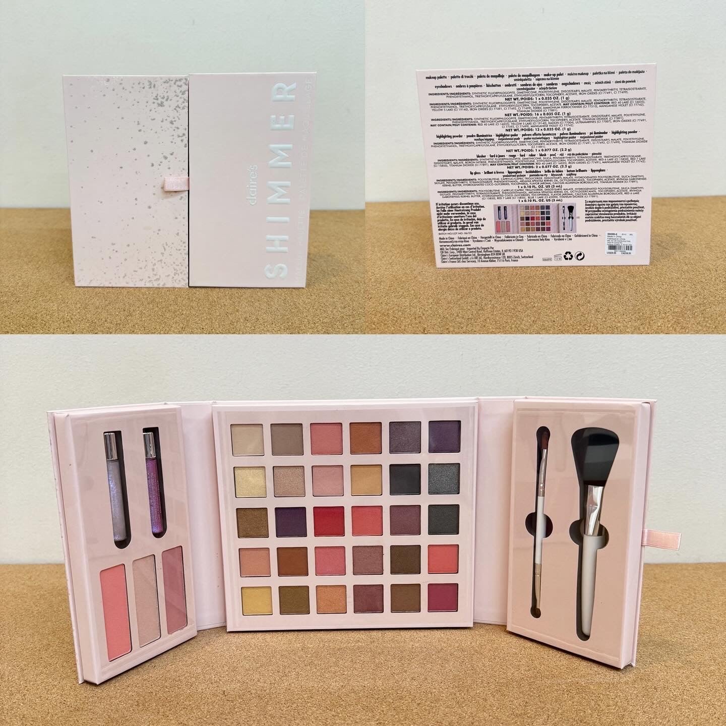 Claire’s Shimmer Pink Make Up Set