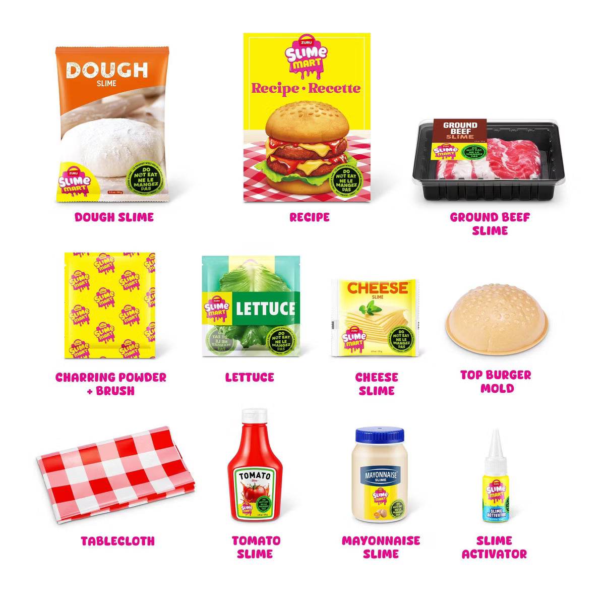 Slime Mart Small Basket Burger Craft Kit