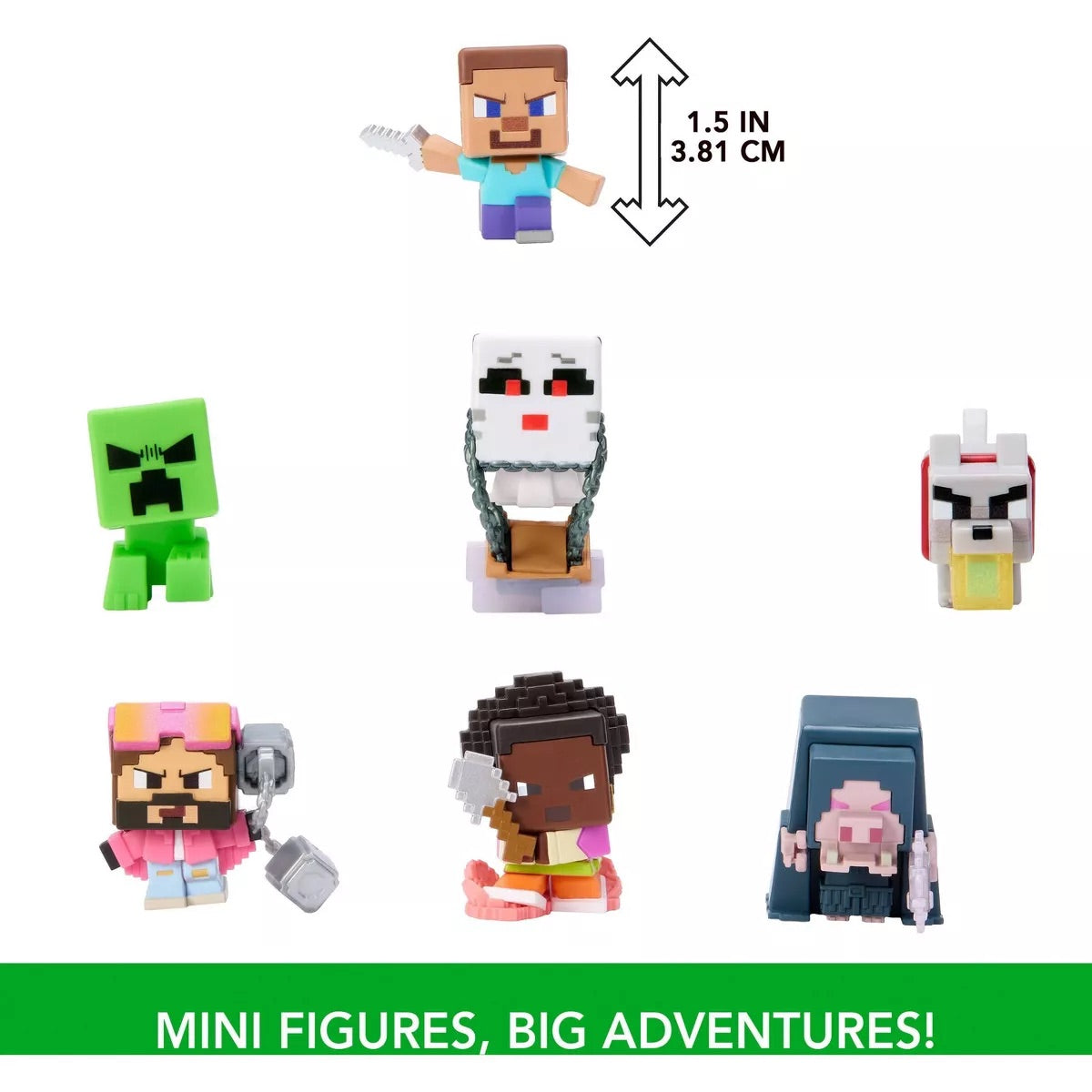 Minecraft Movie Overworld Battle Figure Pack