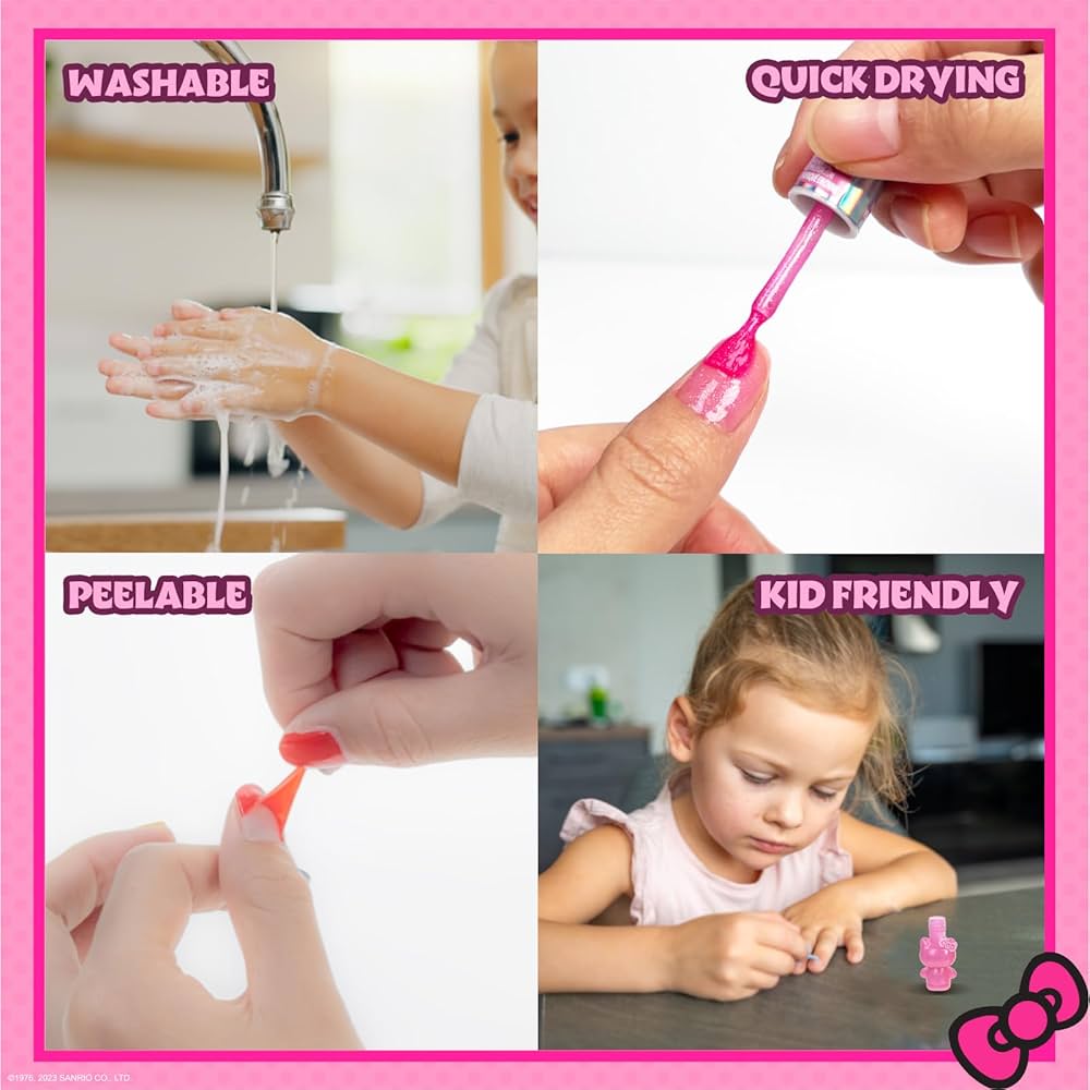 Hello Kitty Nail Polish and Lip Gloss Make Up Set