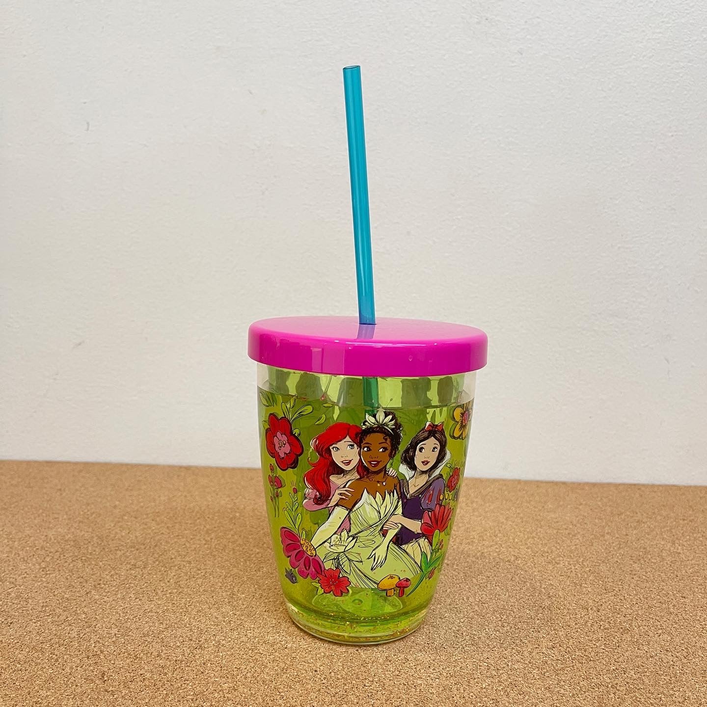 Disney Princess Tumbler with straw for kids