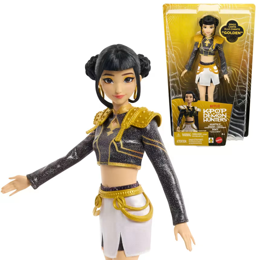 Kpop Demon Hunters HUNTR/X Zoey “Golden” Singing Doll