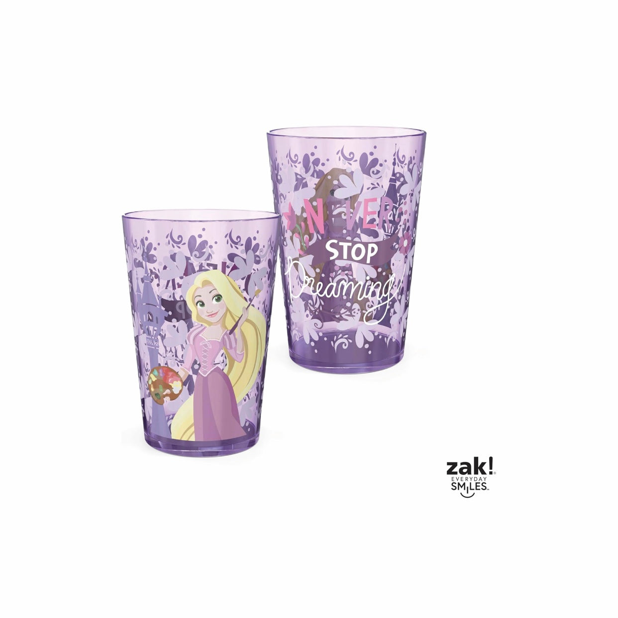 Zak Design Disney Princess Plastic Cups Set 4Pk 14.5Oz