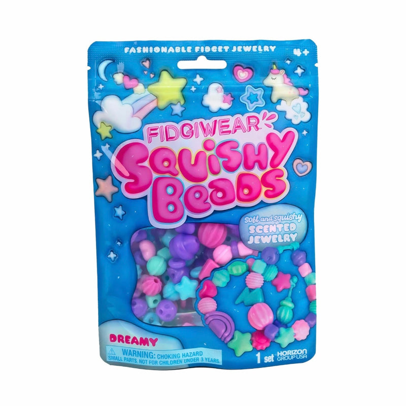 Fidgiwear Squishy Beads Soft  and Squishy Scented Jewelry Dreamy Blue Theme