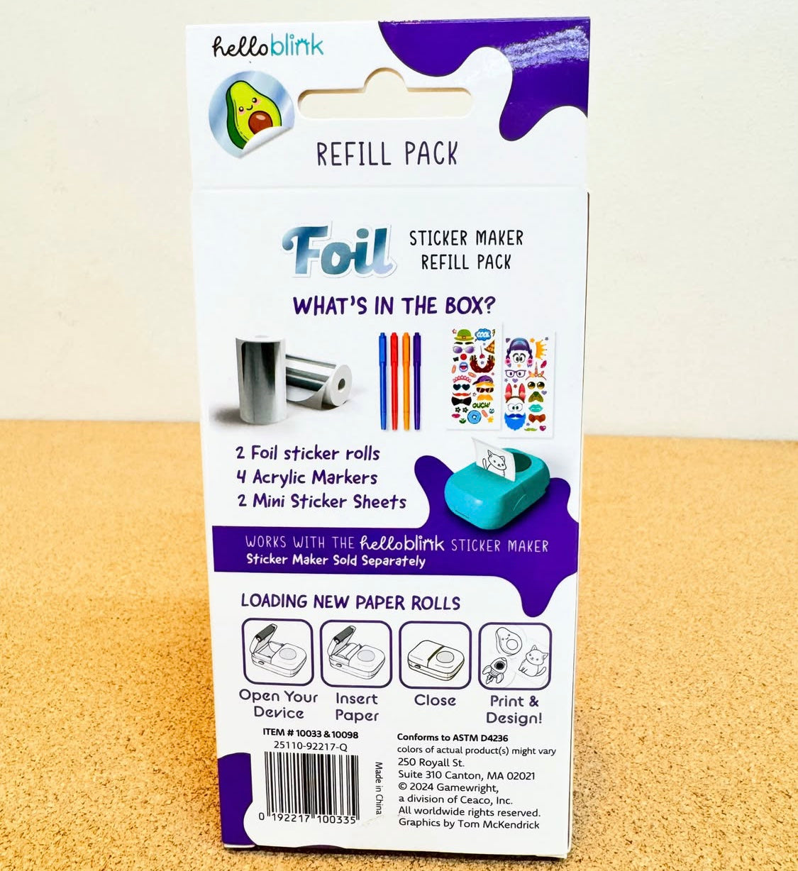 Hello Blink Sticker Maker Refill Pack Foil Sticker