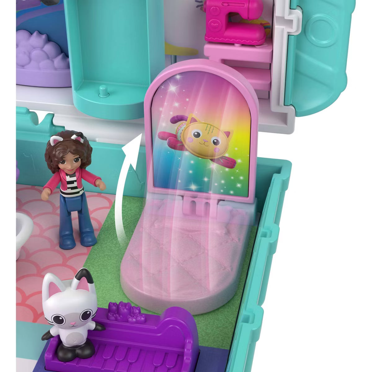Polly Pocket Micro Dolls Gabby’s Dollhouse Compact Playset