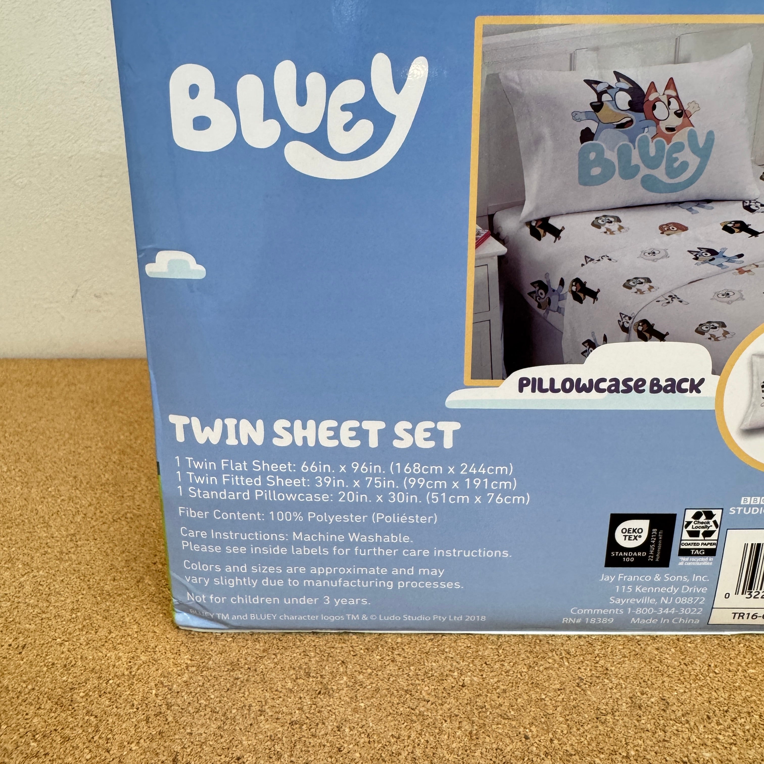 Bluey Kids Twin Sheet Set