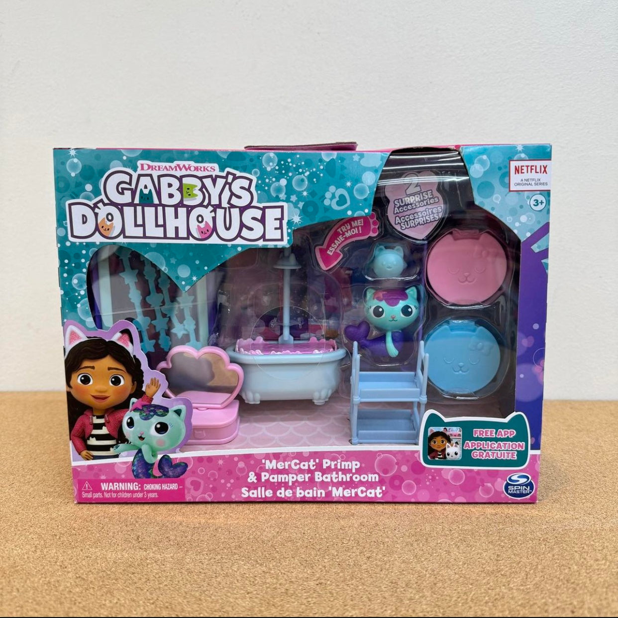 Gabby’s Dollhouse Mercat Primp & Pamper Bathroom