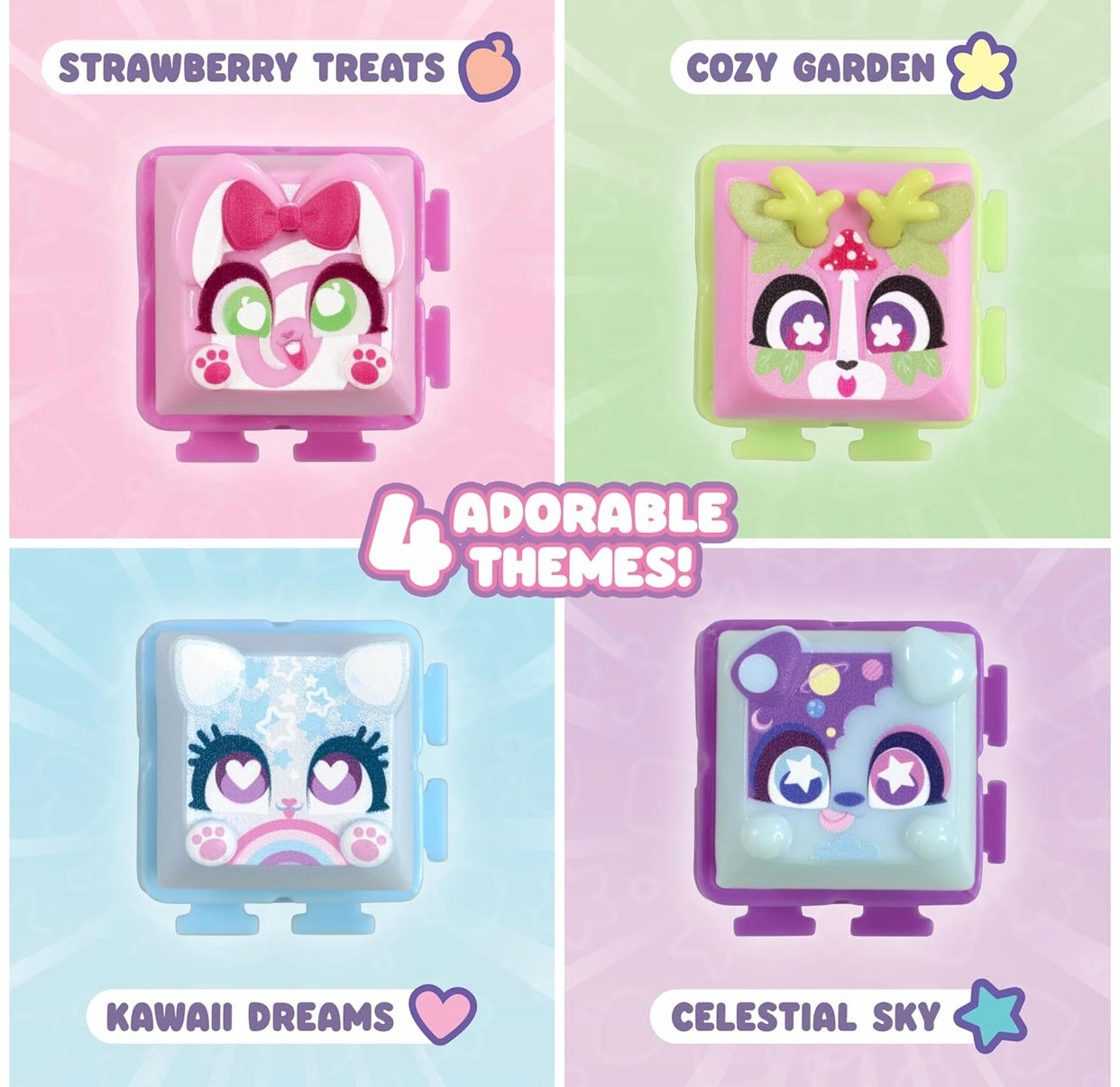 Clickeez Deluxe Keychain Fidget Cube