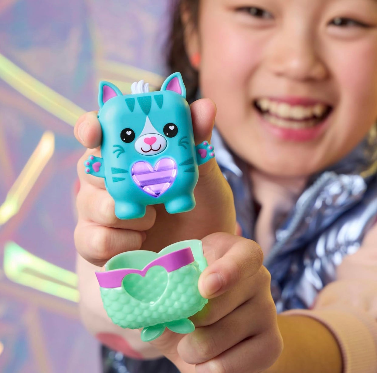 Nano-Mals Pawtricia the Blue Kitty Interactive Fidget Toy