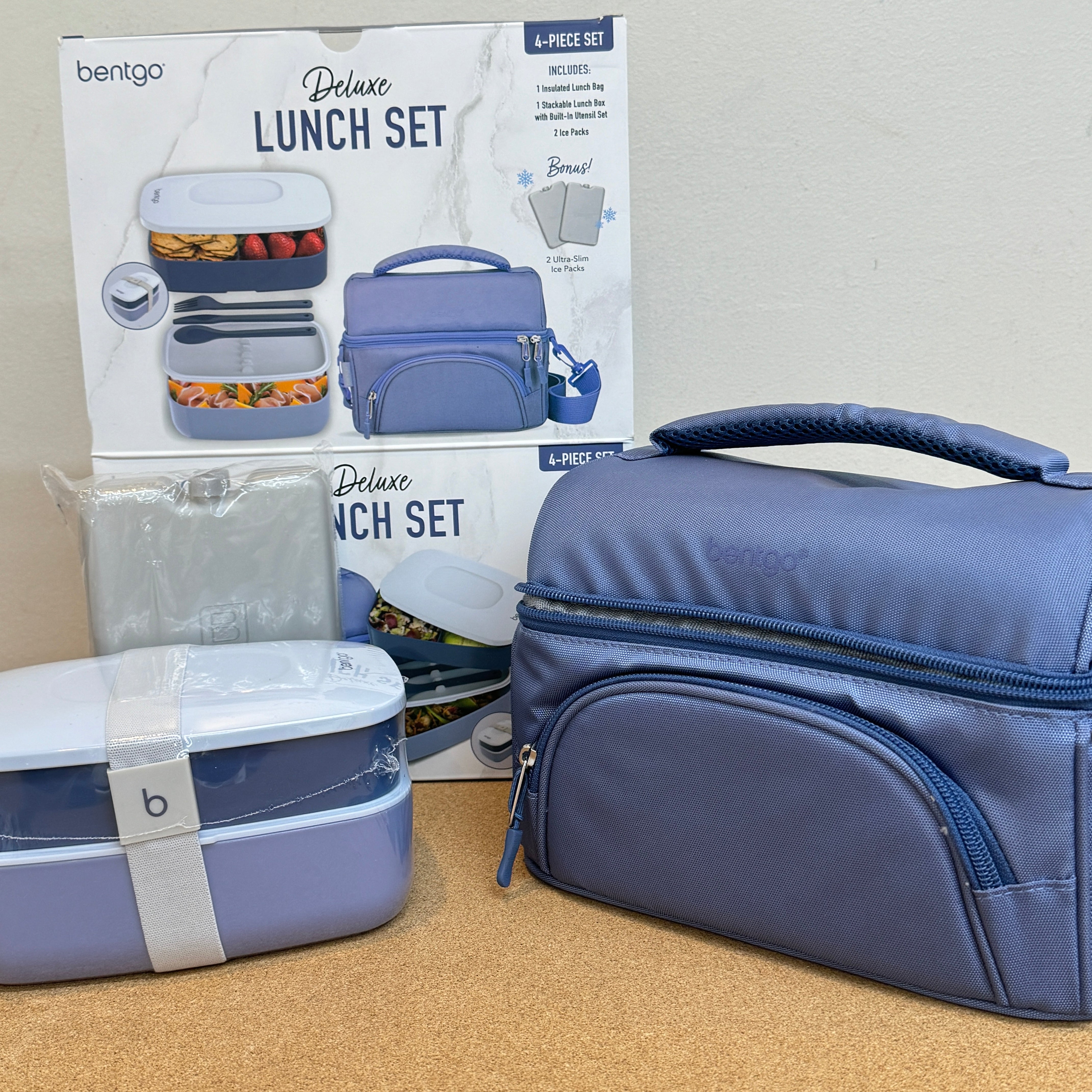 Bentgo Deluxe Insulated Lunch Set-Slate