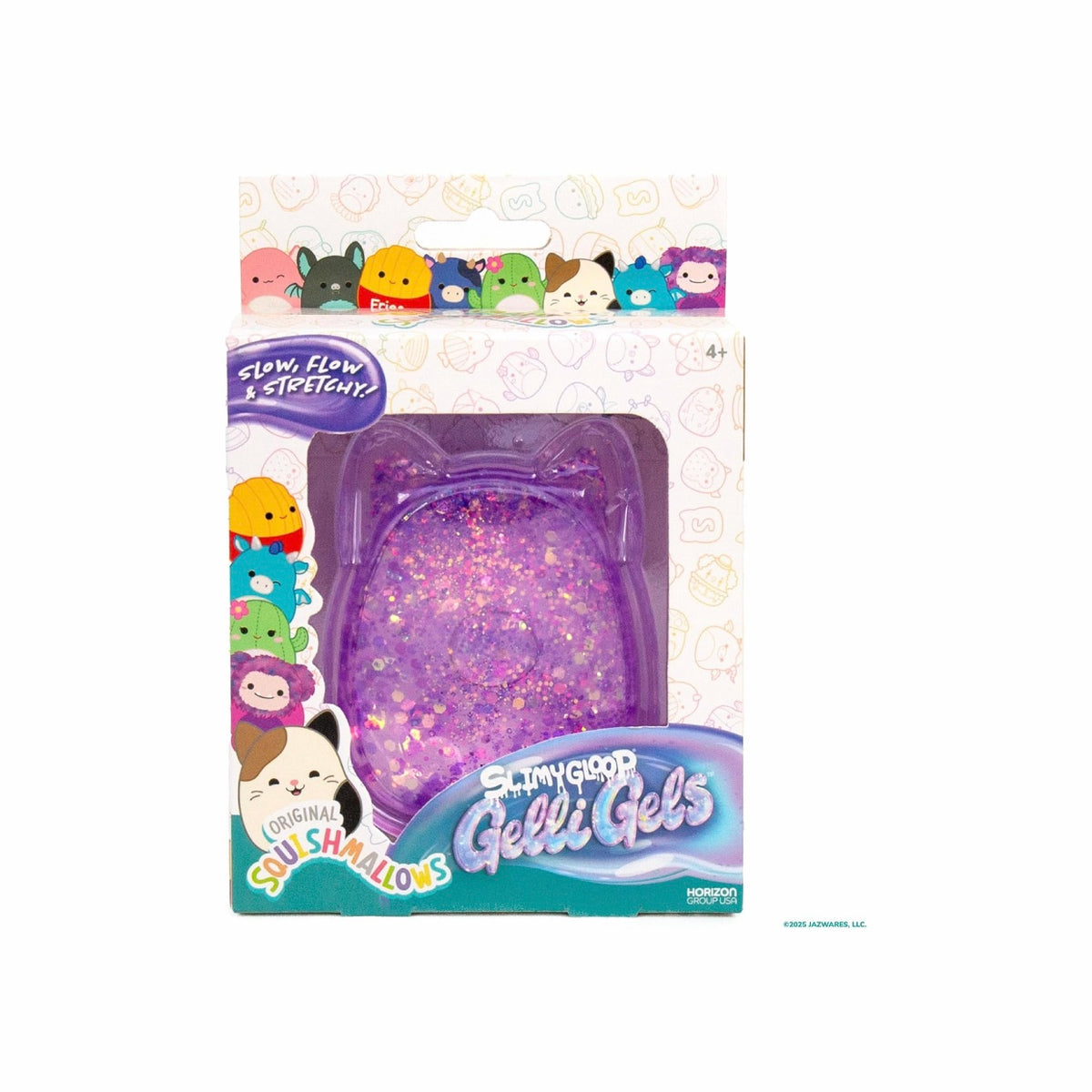 Squishmallows Slimygloop Purple Gelli Gels Squeeze Toy