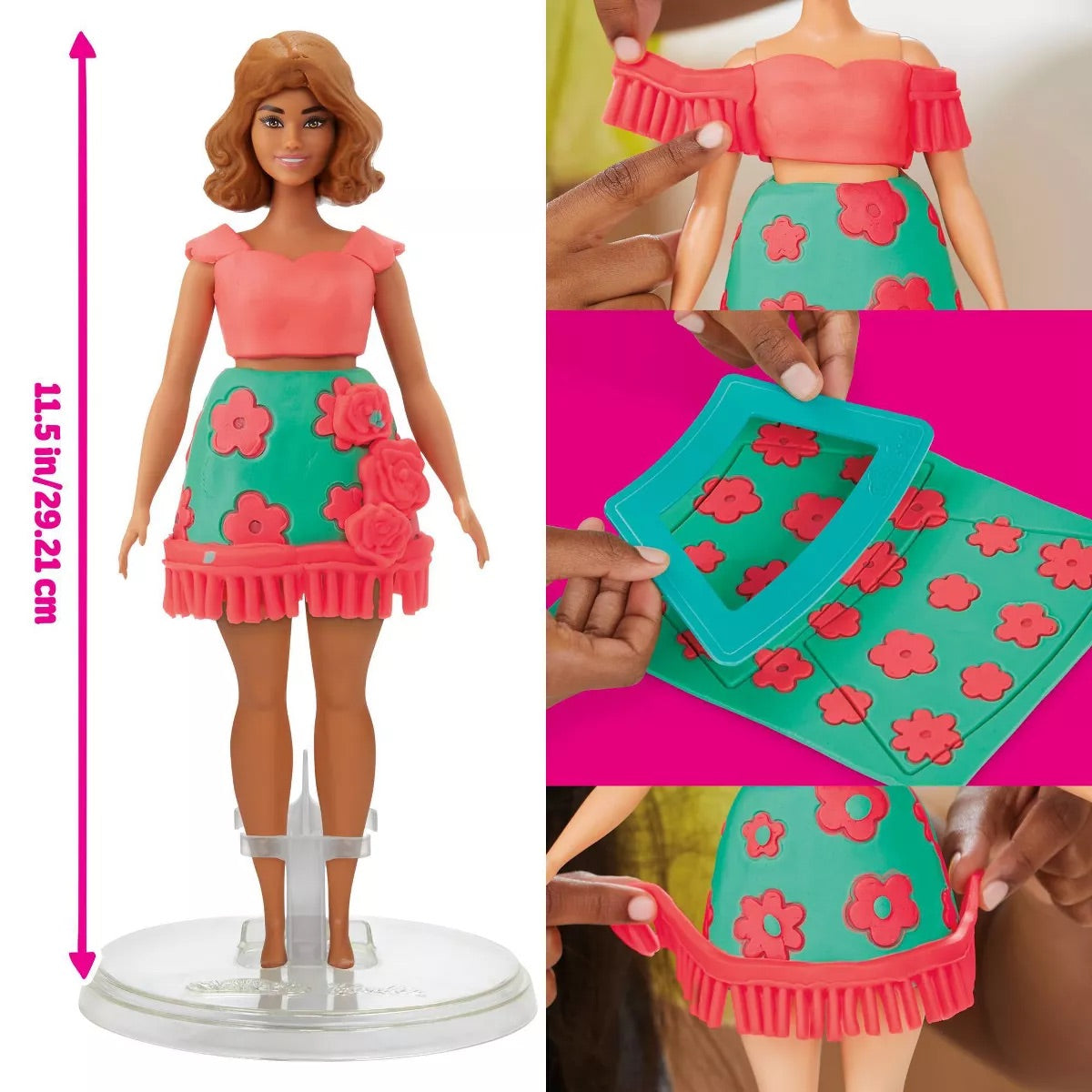Play Doh Barbie Florals and Fringe Designer Doll Set