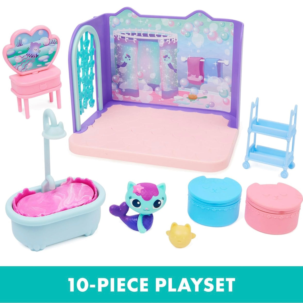 Gabby’s Dollhouse Mercat Primp & Pamper Bathroom