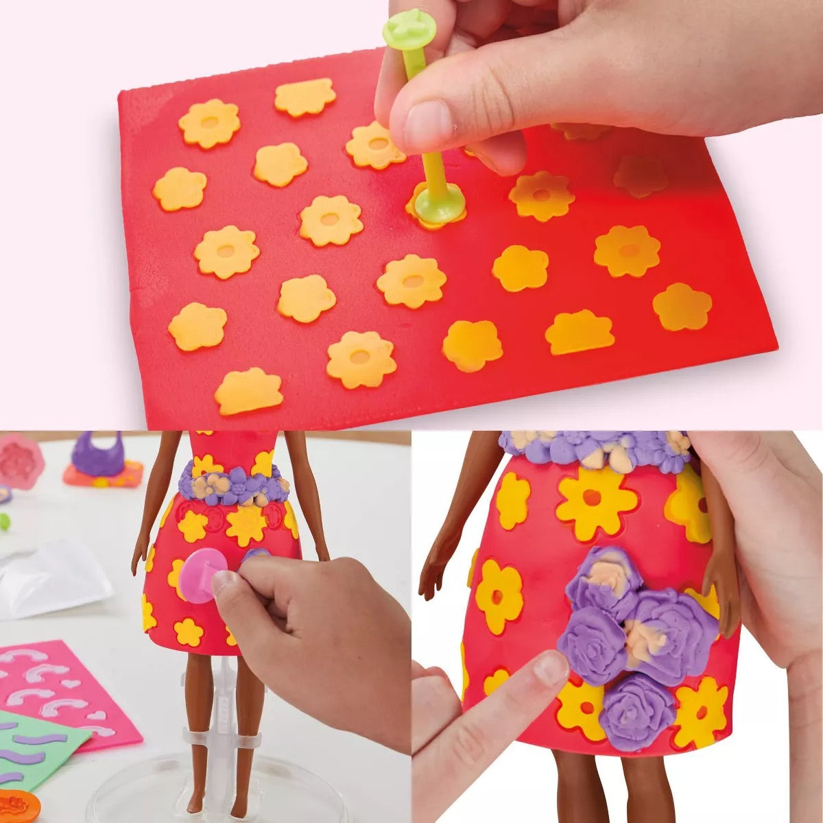 Play Doh Barbie Flowers and Florals Pattern Pack