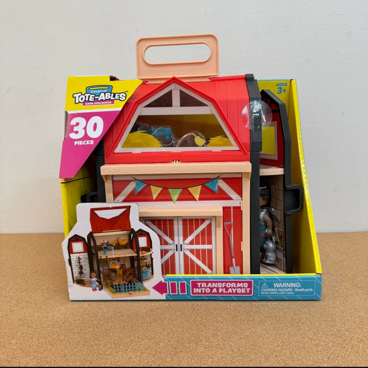 KidKraft Tote-Ables Barn Dollhouse Transforms Into A Playset