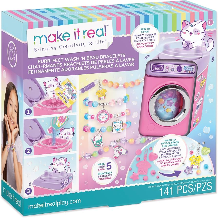 Make It Real Purr-fect Wash ‘N Bead Bracelets