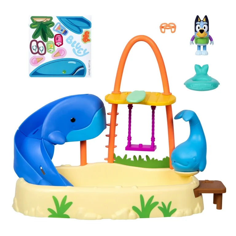 Bluey Whale Water Park Playset