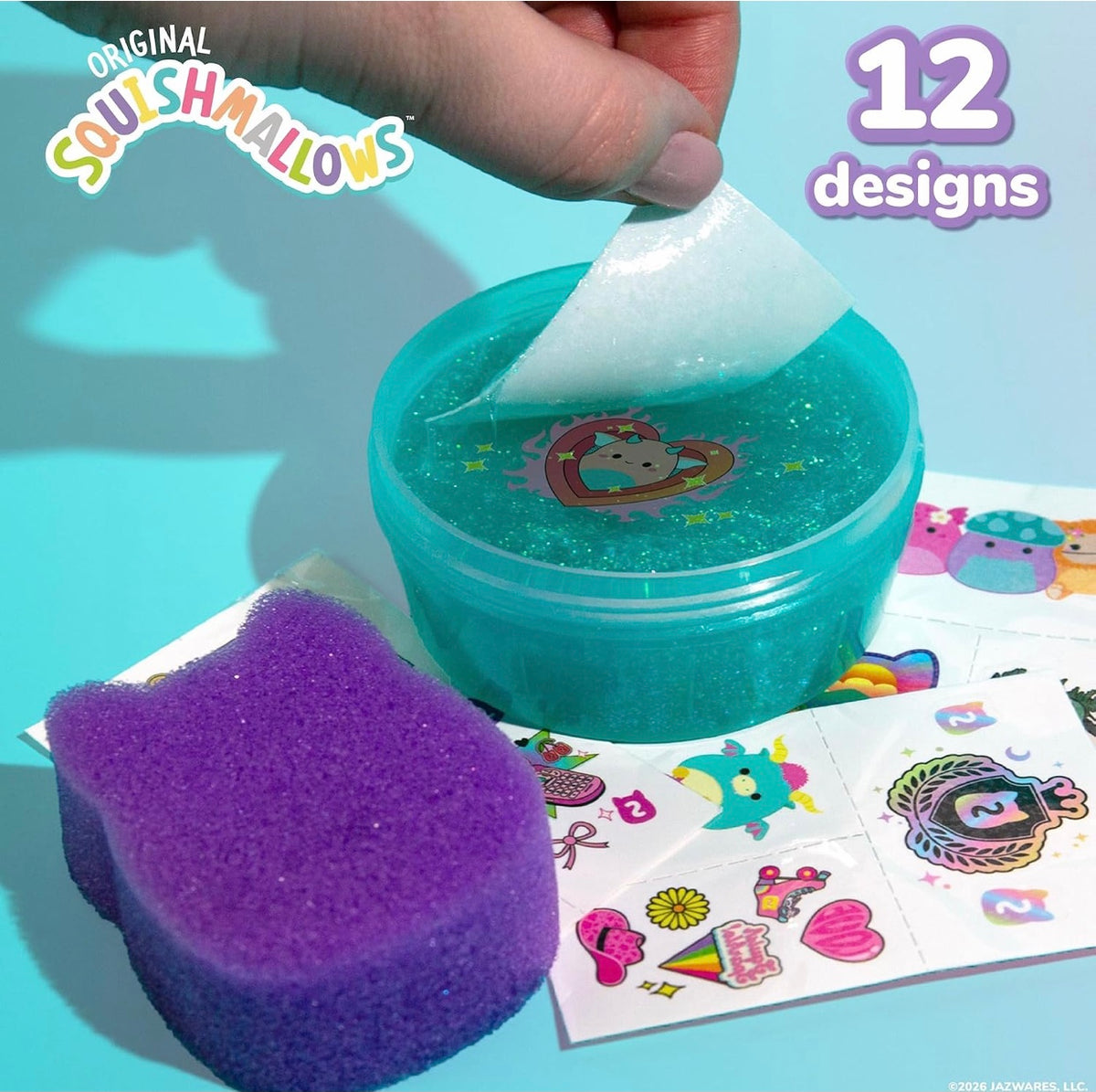 Slimygloop Tattoozee Squishmallows Tattoo Transfer Slime Kit