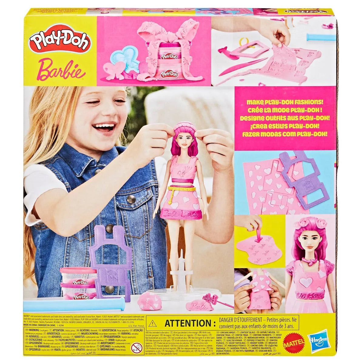 Play Doh Barbie Hearts and Hair Designer Doll Set