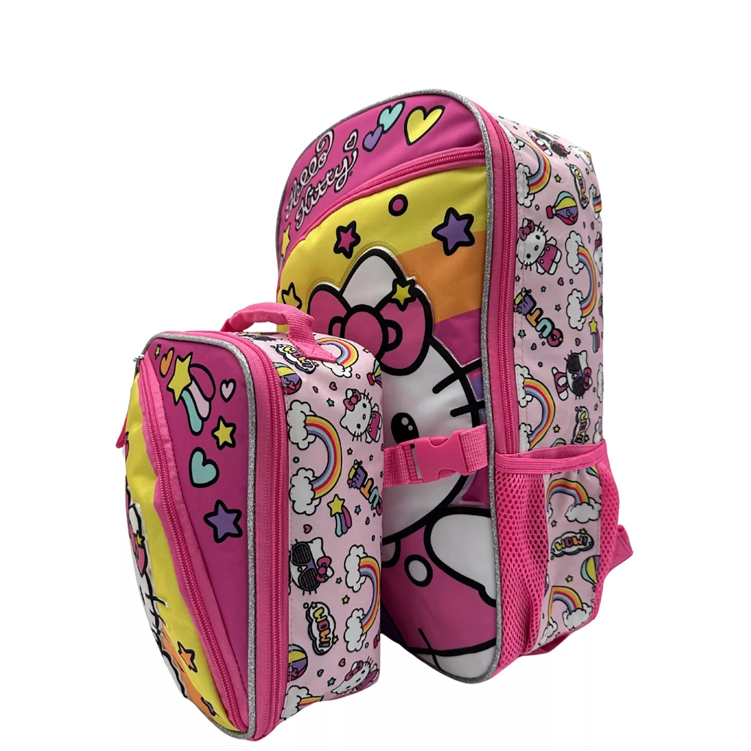 Hello Kitty Rainbow 2Piece Backpack Set 17”