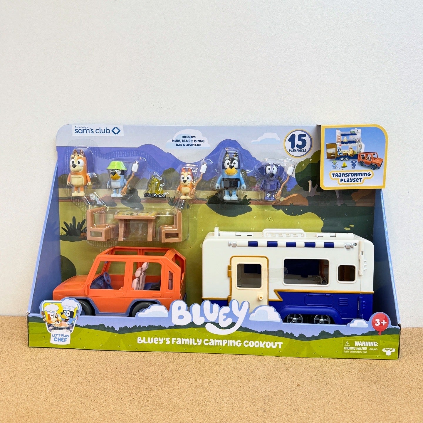 Bluey Family Camping CookOut Playset