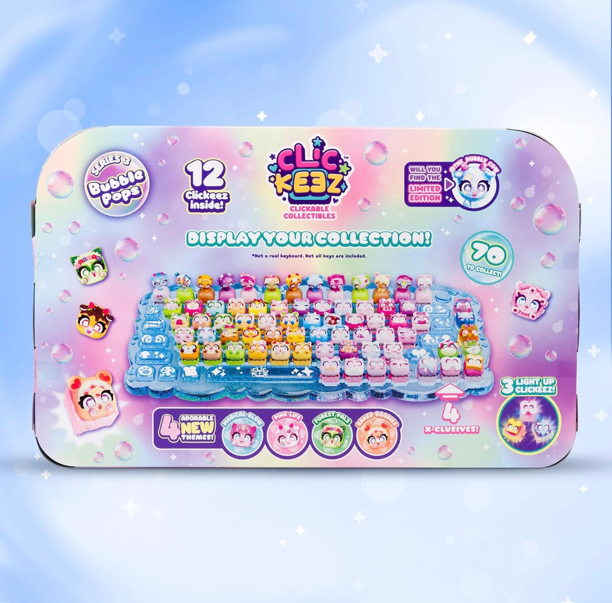 Clickeez Series 3 Keyboard Mega Pack(Bubble Pops- 4 Themed)