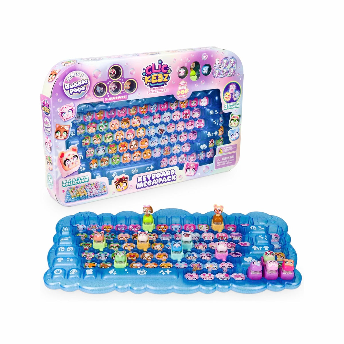 Clickeez Series 3 Keyboard Mega Pack(Bubble Pops- 4 Themed)