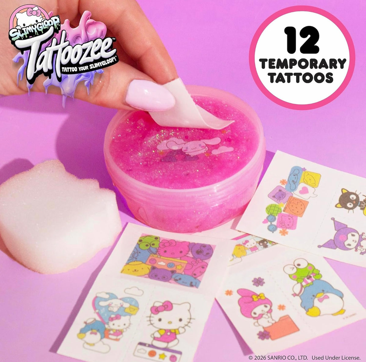 Slimygloop Tattoozee Hello Kitty and Friends Tattoo Transfer Slime Kit